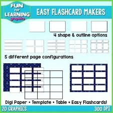 Freebie Easy Flashcard Makers Clipart Collection Flashcard Maker Flashcards Classroom Clipart