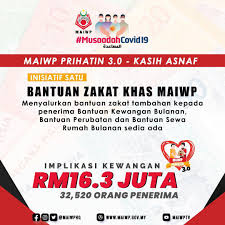 Pendapatan terjejas disebabkan perintah kawalan pergerakan. Baitulmal Maiwp Bantuan Zakat Khas Maiwp Rm500 Bantuan Facebook