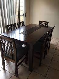 One square table can be obtained by donating 40 items to the portia museum and then collecting it as a donation reward. Dining Table Plus 6 Chairs Madang Setting Dining Tables Gumtree Australia Square Dining Room Table Round Oak Dining Table Interior Decorating Living Room