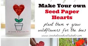 When it is planted in the ground and given lots of tlc, it will bloom into beautiful flowers you can enjoy! Sun Hats Wellie Boots Diy Seed Paper Hearts Plant Grow Wildflowers For The Bees