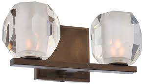 Kalco 302832vbz Regent Modern Vintage Bronze Led 2 Light Bathroom Lighting Fixture Kal 302832vbz