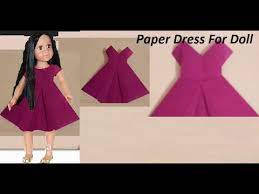 Here is how to make a cinderella yellow doll dress for your barbie with tissue and crepe paper. How To Make A Paper Dress Youtube