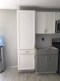 This Shows The Contrast Between The Pure White Color And The Gray Same Product Pantry Cabinet Home Depot Pantry Cabinet Corner Pantry Cabinet
