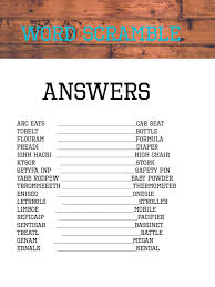 The number one scrabble word finder for finding all the words you need. Word Scramble Answers Modern Baby Shower Games Funny Baby Shower Games Baby Shower Wording