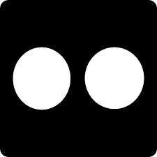 This image represents flickr's large, white, chiclet logo depicted at: Free Icon Flickr Logo