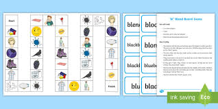 Fifteen interactive worksheets offer 15 different ways for students to learn about bl blended words. Bl Blends Board Game Teacher Made