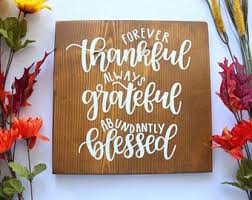 Thanksgiving Sign Thankful Grateful Blessed Fall Decor Rustic Wood Hand Lettered Rustic Sign Hom Thanksgiving Signs Fall Decor Pallet Home Decor