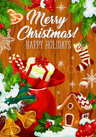 Free shipping on orders over $25 shipped by amazon. Merry Christmas Greeting Card Design Stock Vector Colourbox