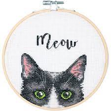 Now that i've graduated to more complex patterns, using the app takes a. Simplicity Meow Counted Cross Stitch Kit Walmart Com Walmart Com