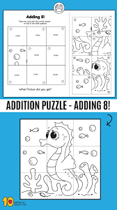 Here are our top puzzles for preschoolers. Addition 1 10 Puzzle Worksheets Puzzles For Kids Maths Puzzles Fun Worksheets