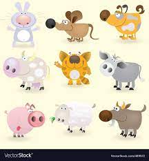 Domestic Animals Set Download A Free Preview Or High Quality Adobe Illustrator Ai Eps Pdf And High Resolution Jp Wild Animals Vector Vector Free Animal Icon