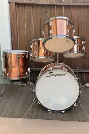 Slingerland Drums Avante 1973 Niles Badge Copper Rare Loren S Emporium Reverb Drums Drum Set Music Drums Electric