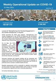 Weekly Operational Update On Covid 19 31 May 2021