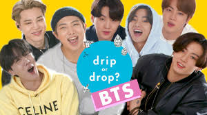Kim nam joon (김남준) position: Bts Reacts To Their Favorite Fashion Trends Drip Or Drop Cosmopolitan Youtube