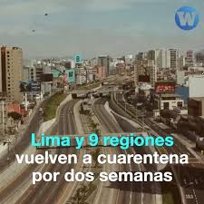 Información de situación actual, permisos, toque de queda y fechas. Wayka Lima Y 9 Regiones Vuelven A Cuarentena Facebook