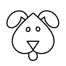 How to draw a dog coloring pages for kids and toddler. How To Draw An Easy Cute Cartoon Dog Dog Drawing Simple Dog Face Drawing Easy Drawings