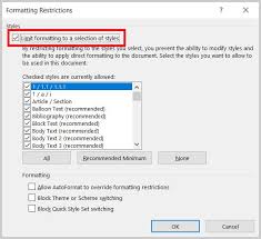 Open the document where the selection is locked in the microsoft word 2016 application on your computer. How To Restrict Style Changes In Microsoft Word