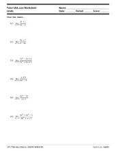 With easyworksheet tests, quizzes, and homework are fast and easy to create! Ap Calculus Calculus Problems Worksheet 4 6 Limits At Infinity And Asymptotes Pro Players Roommate