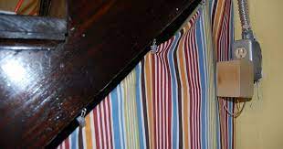 Under Stair Curtain Stairway Storage Curtains Under Stairs