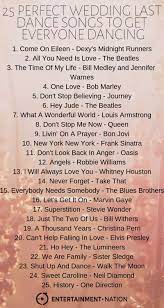 25 Perfect Wedding Last Dance Songs To Get Everyone Dancing Wedding Party Songs Rock Wedding Songs Wedding Songs