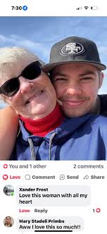 This is what hosting an exchange student is all about. Xander is from  Denmark, and is pictured here with his host mom, Patty Card. Who else wants  to experience this kind of