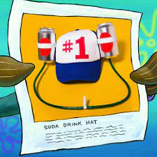 Krabs sells a soda drink hat to spongebob, and then, after finding out that it's. Spongebob On Twitter This Diy Soda Drink Hat Would Make Smitty Werbenjagermanjensen Very Proud He Was Number 1