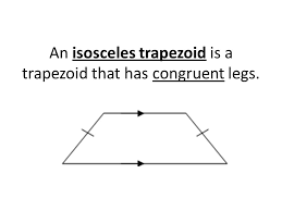 The parallel sides are called the bases of the trapezoid and the other two sides are called the legs or the lateral sides (if they are not parallel; Geometry Section 6 5 Trapezoids And Kites A Trapezoid Is A Quadrilateral With Exactly One Pair Of Opposite Sides Parallel The Sides That Are Parallel Ppt Download