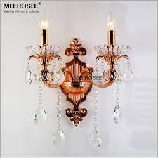 $19.99 quick view sale round glass tea light candle holder on black stand was: Luxurious Crystal Wall Sconces Rose Gold Wall Mounted Light Zinc Alloy Wall Lamp Md8697 L2 Buy Crystal Wall Sconces Rose Gold Wall Mounted Light Zinc Alloy Wall Lamp Product On Alibaba Com