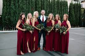 Let The Greenery Do The Talking At Your Boho Romance Wedding Wedding Bridesmaid Dresses Red Bridesmaid Dresses Red Wedding