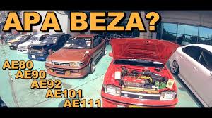 Video ni saya tunjuk cara cek dan bersihkan saringan udara untuk pengguna kereta toyota jenis enjin 2azfe harrier acu30. Toyota Corolla Ae80 Ae90 Ae92 Ae101 Ae111 What Is The Different Vlog Youtube