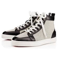 Louis junior spikes orlato flat. Louis Spikes Flat White White Leather Men Shoes Christian Louboutin