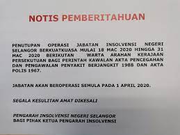 Tidak disenarai hitamkan di jabatan insolvensi malaysia; Jabatan Insolvensi Malaysia Cawangan Negeri Selangor Home Facebook