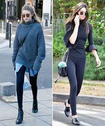 How To Wear Leggings Like A Celebrity How To Wear Leggings Leggings Fashion Outfits With Leggings