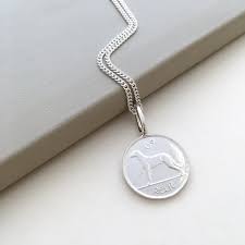 Irish 6d Coin Necklace In Sterling Silver Katie Mullally Wolf Badger Visit the website and sign up to the newsletter for a 10. irish 6d coin necklace in sterling silver by katie mullally