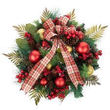 Christmas Wreaths At Hobby Lobby Pine Ornament Bow Wreath Hobby Lobby 5620034