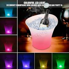 Check spelling or type a new query. Led Ice Bucket 5l High Capacity Automatic 6 Colors Changing Champagne Wine Drinks Beer Ice Cooler Curve Design Battery Powered Ip65 Water Resistance For Bar Club Theme Restaurant Pub Beer Juice Home Bar