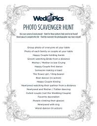 Wedpics Scavenger Hunt Wedding Games For Guests Wedding Games Wedding