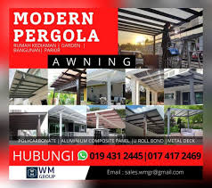 Contoh gambar desain rumah kayu minimalis terkini 15. 10 Awning Rumah Ideas Awning Metal Deck Pergola