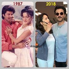 Anilkapoor Madhuridixit Bollywoodflashback 80s Nowandthen Muvyz080218 Hifazat Tezaab Parin Bollywood Celebrities Bollywood Girls Bollywood Actress