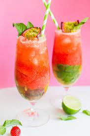 Passionfruit Strawberry Mojitos Recipe The Perfect Summer Cocktail Bespoke-bride Wedding Blog Strawberry Mojito Perfect Summer Cocktails Passion Fruit Mojito