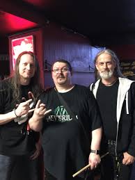 Michael Ehre Drummer From Gamma Ray And The Unity And Jogi Sweers Bass Player From The Unity Turock Essen 14 05 2017 Ehre