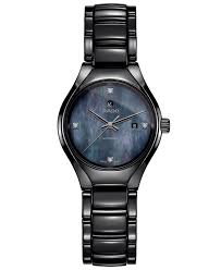 Rado Women S Swiss Automatic True Diamond Accent Black High Tech Ceramic Bracelet Watch 30mm Reviews All Fine Jewelry Jewelry Watches Macy S In 2020 Bracelet Watch Rado Watches Women Womens Watches