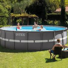 Piscine Tubulaire Ronde Intex Ultra Frame Detachable Avec Epurateur De Sable 549x132 Cm 26336 Poolfunstore
