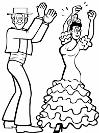 Dibujos De Baile Flamenco Para Colorear E Imprimir