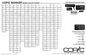Blank Copic Chart Copic Marker Hand Color Chart Copic