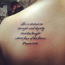 Her tattoo say she is clothed with strength and dignity as shes getting it in the butt. Strength Meaningful Strength Short Bible Verse Tattoos Novocom Top
