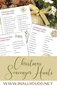 The best scavenger hunt for adults. 3 Christmas Scavenger Hunts For Family Fun In All You Do