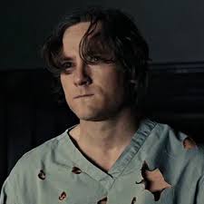 lucas steele as skull (+ george abud as nerd face) in the 2020 off-broadway  production of emojiland