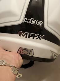 KBC MAX Mens Motorcycle Helmet J&M Design Small Excellent Condition White  /Black