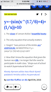 I Was Going Through Feed And Then I Saw A Photo Talking About This Equation I Then Took The Liberty And Looked Up What It School Dropout Jensen Ackles It Cast
